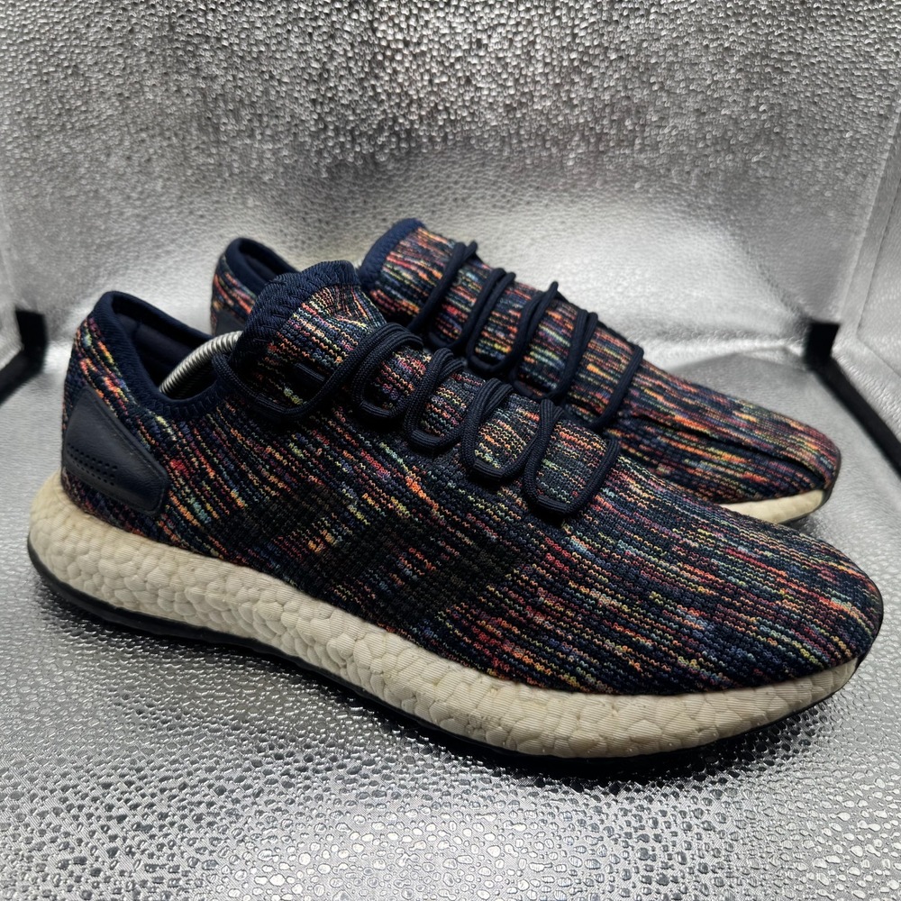 Size 11 Adidas Pureboost Collegiate Navy Core Black Mens Running Shoes CM8305